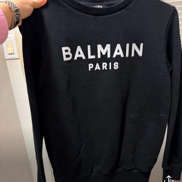 Excellent Authentic Balmain Black Crew neck Sweater XS - Picture 2 of 4